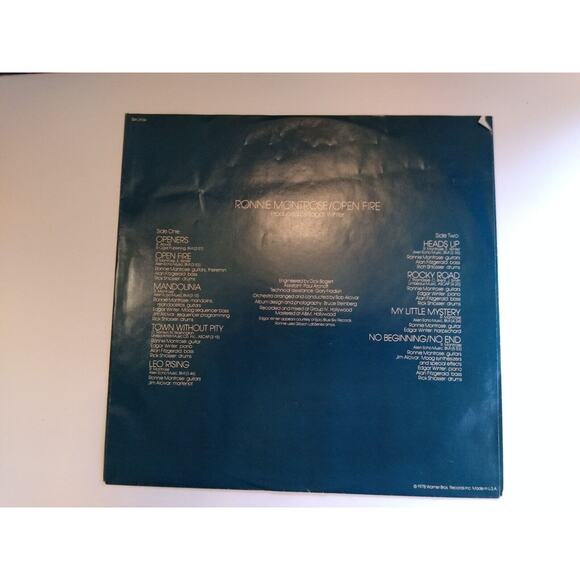 Ronnie Montrose Open Fire Vinyl LP Record Album Hard Rock Metal 1978 + Inner - Picture 4 of 8